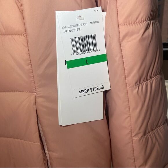 🆕 Spyder Womens Clara Short Puffer Jacket 'Misty Rose' - MSRP: $199 - Picture 10 of 11